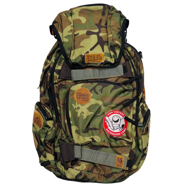 Burton HCSC 슈레드 스카우트 카모플라쥬 스노우보드 백팩 OS