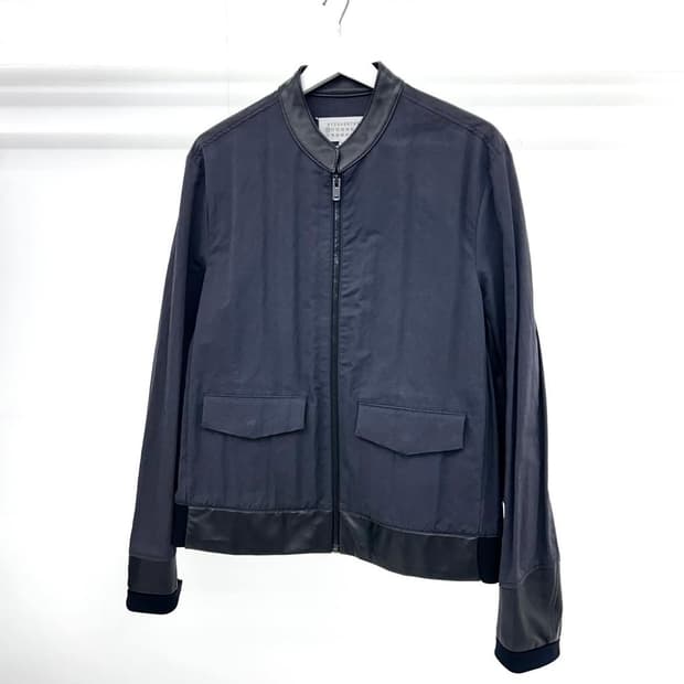 마르지엘라 나일론 레더 파라슈트 자켓