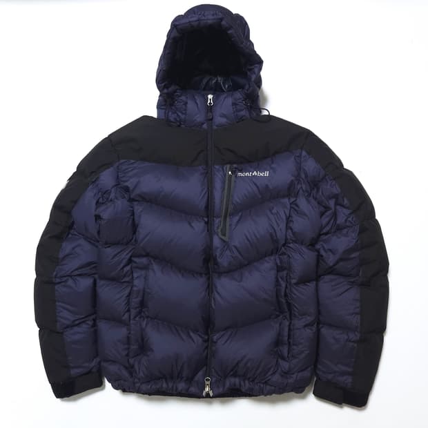 몽벨 Montbell 윈드블럭 구스다운 패딩 자켓 딥퍼플