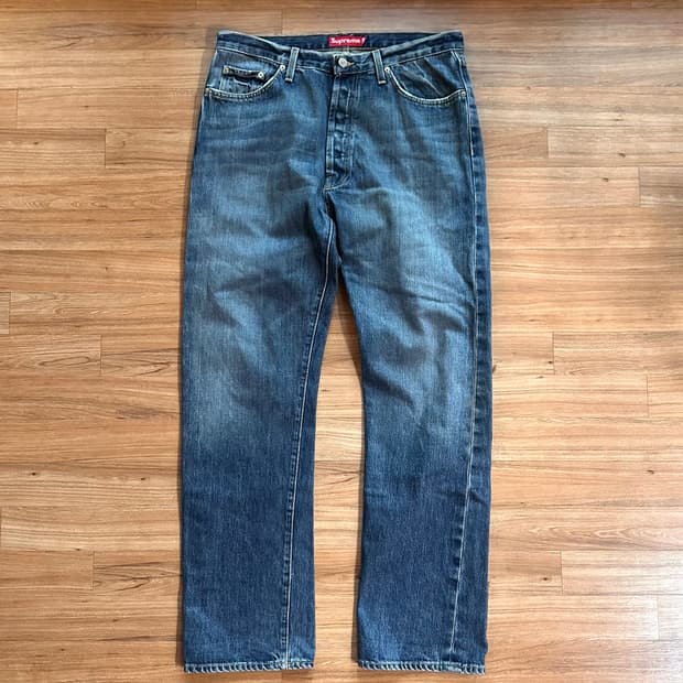 90-00s 올드 슈프림 Supreme 데님 팬츠 36