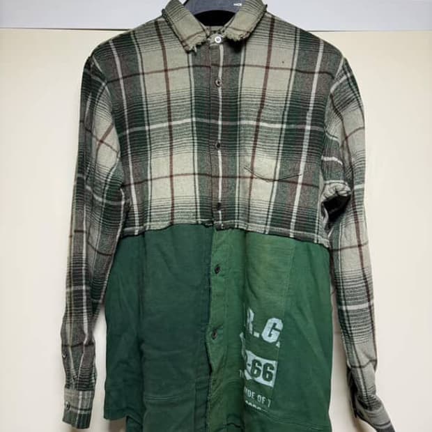 Undercover 03FW 페이퍼돌 하이브리드 플란넬