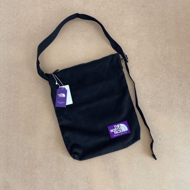 노스페이스 퍼플라벨 스웨이드 숄더 백