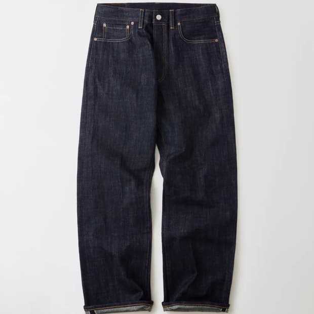 아웃스탠딩 30S CINCH BACK SELVEDGE WIDE PANTS