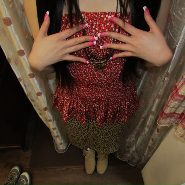 jpn vintage red dot tank top