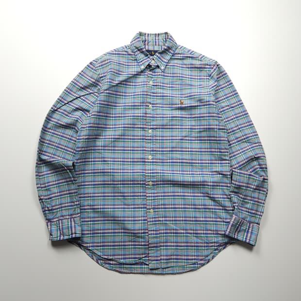 폴로 랄프로렌 신형 포니 글랜체크 옥스포드 셔츠 (M)