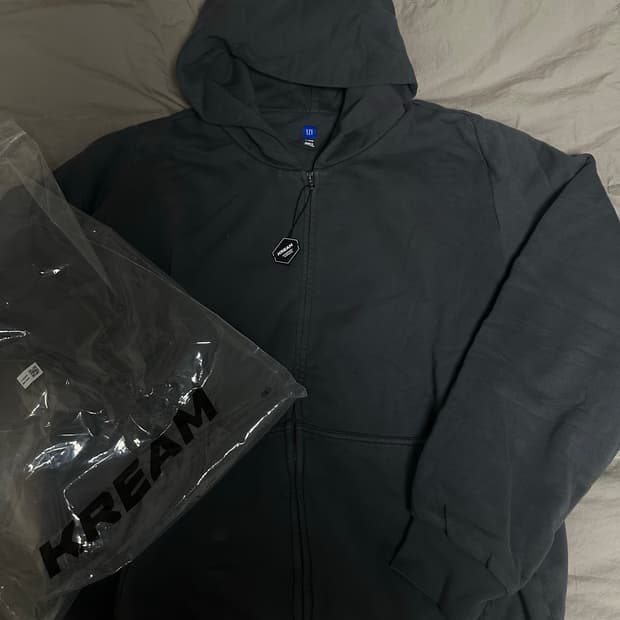 (새상품)이지갭 후드집업 다크그레이 xl