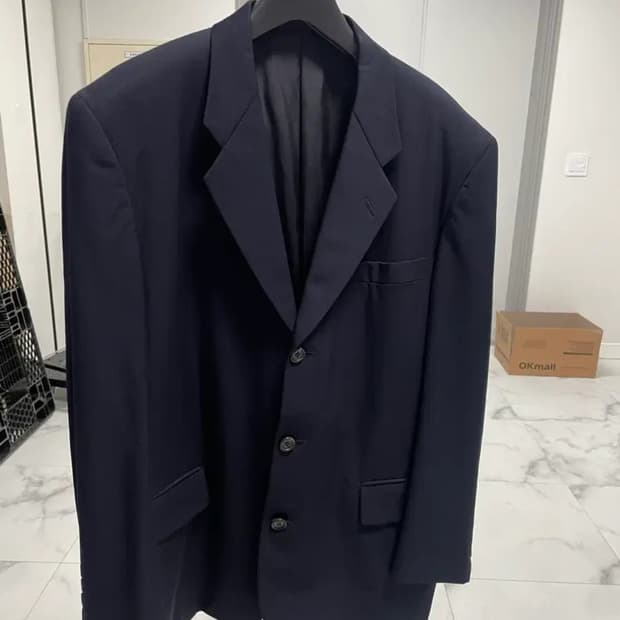 꼼데가르송 옴므 블레이저 다크네이비