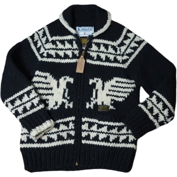 네이버후드 kanata 니트 자켓