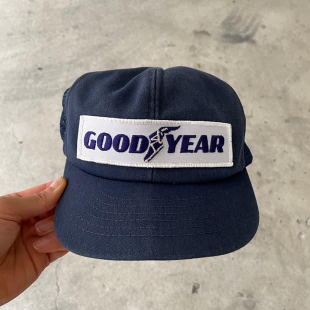 80s Good Year FadedTrucker Cap(USA Made)