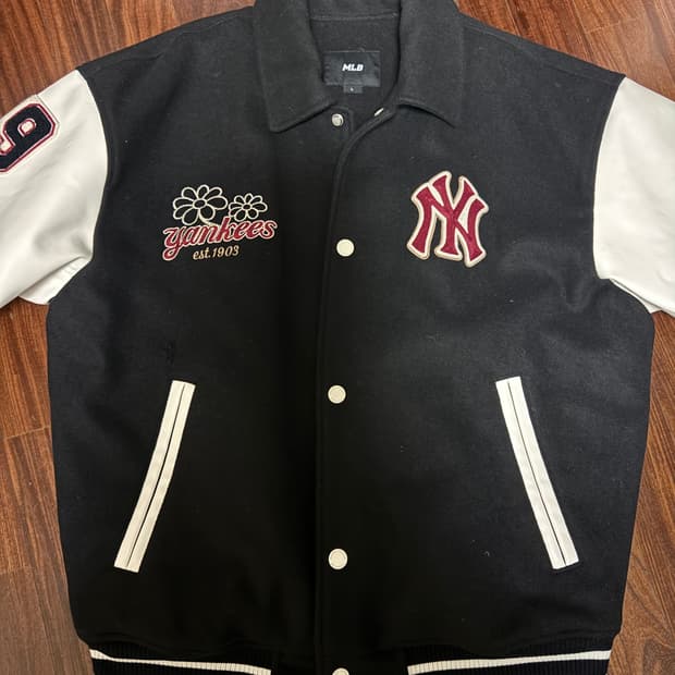 MLB 울 팝 카라 바시티자켓 NY L