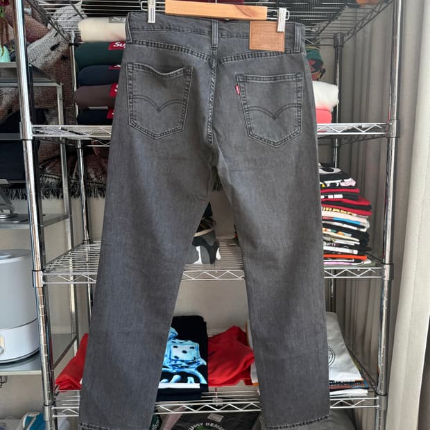 리바이스 빅 e 흑청 데님 팬츠