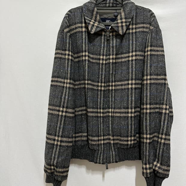 버버리 체크 블루종