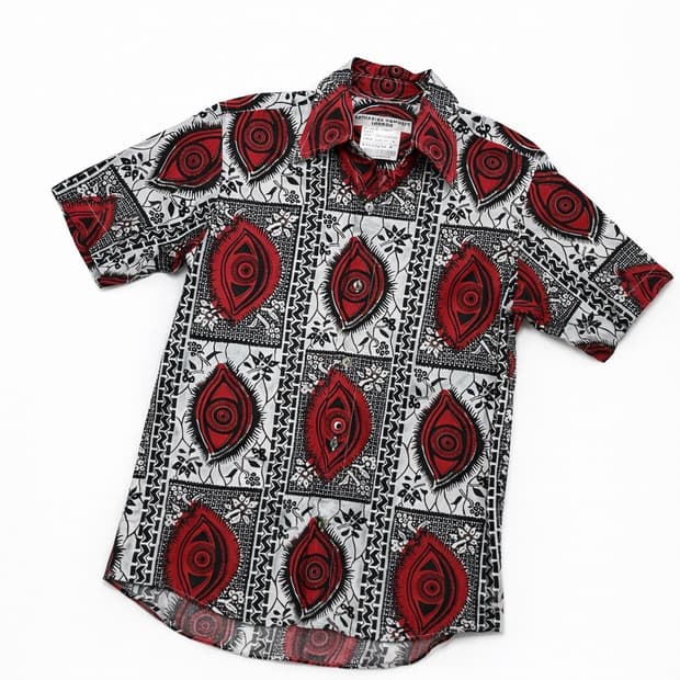 Katharine Hamnett 레드블랙 그래픽 셔츠