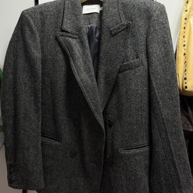 로우클래식 헤링본 트위드 자켓