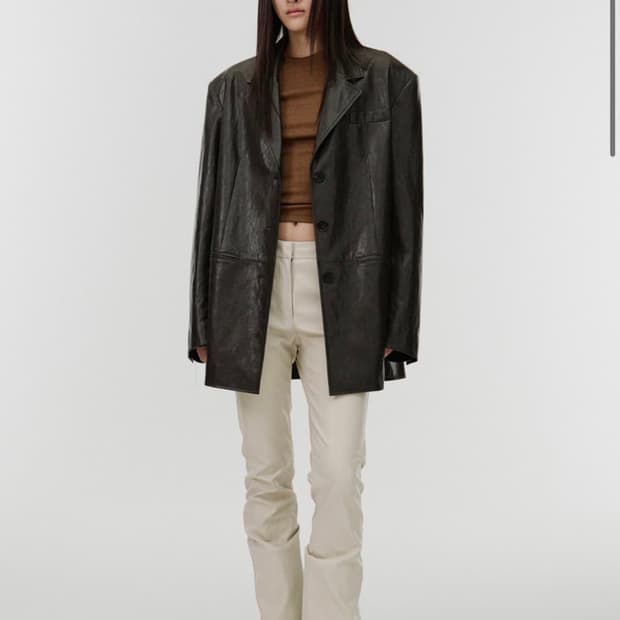 S/E/O 레더자켓 SIZE 2 다크브라운 