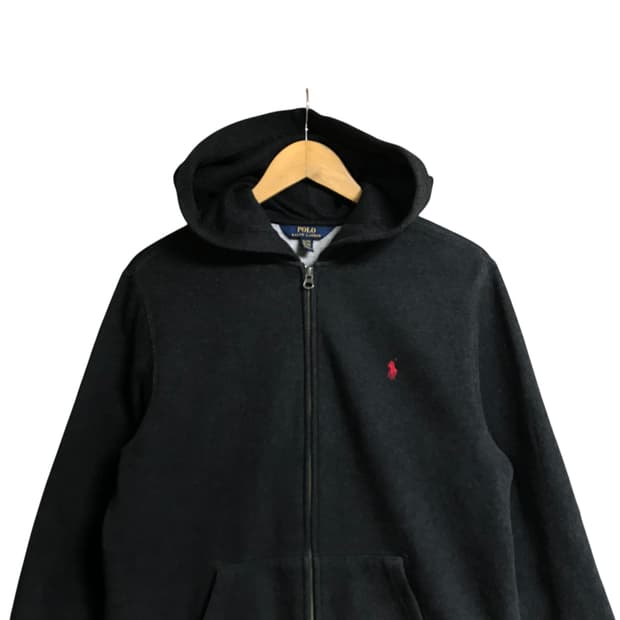 폴로 랄프로렌 차콜 후드집업
