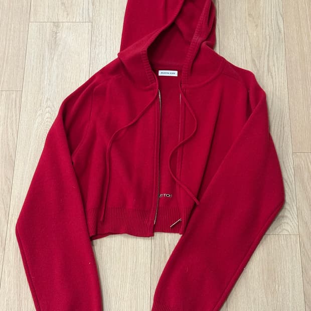 FOTTS FOTTS 포츠포츠 WOOL ZIP PULLOVER / RED