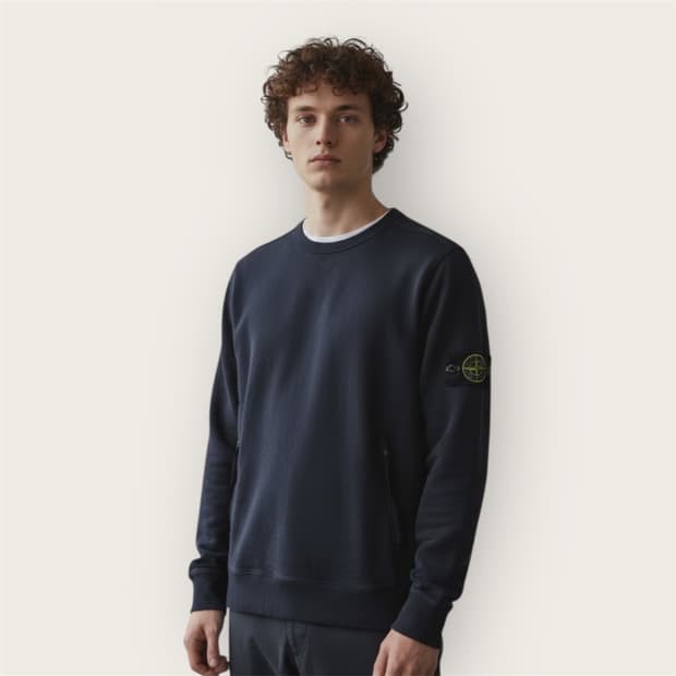 .L/ 스톤아일랜드 2-Pocket 와펜 슬리브 맨투맨