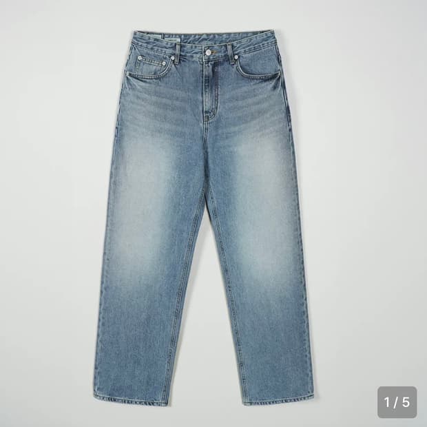 인더로우 5pk wide tapered denim L사이즈
