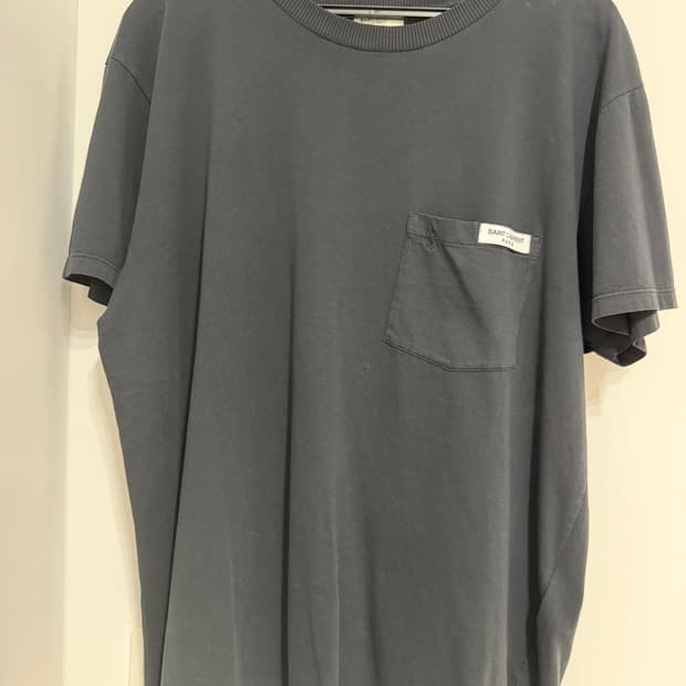 생로랑 로고 반팔