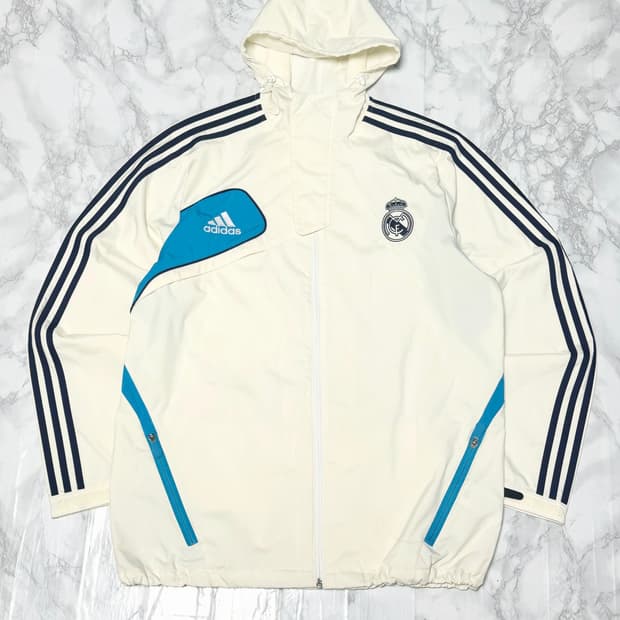 아디다스 레알 마드리드 12-13 바람막이 후드 자켓