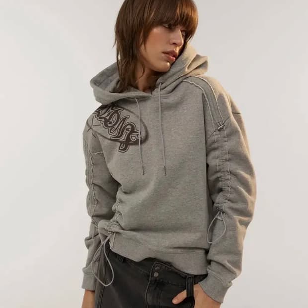 오디너리 홀리데이 셔링 오버핏 후드티