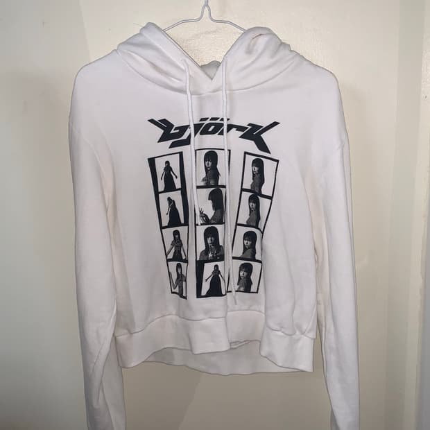 빈티지 크롭 후드 