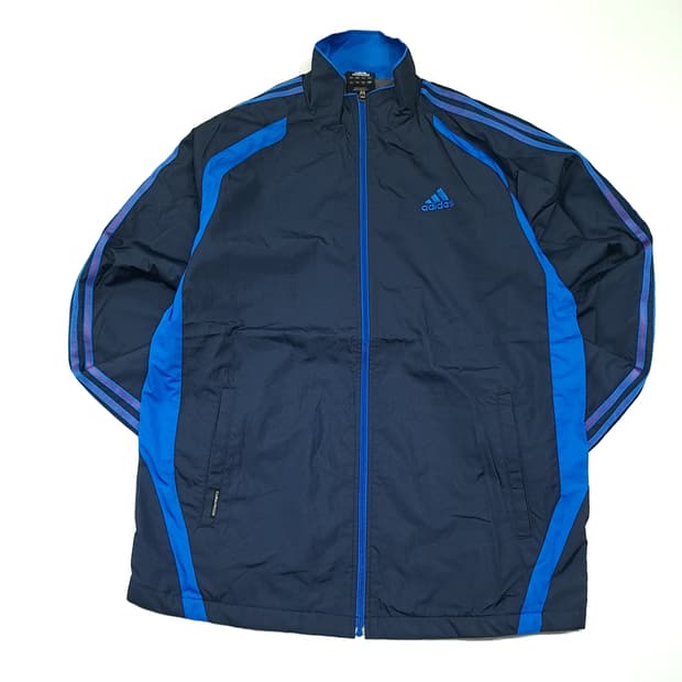CL973 L 아디다스 00s 네이비블루 바람막이 집업 자켓