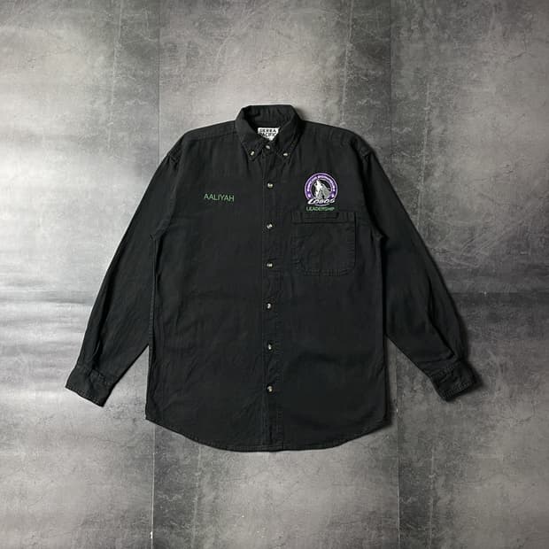 SIERRA PACIFIC 시에라퍼시픽 블랙 코튼 셔츠 A00674