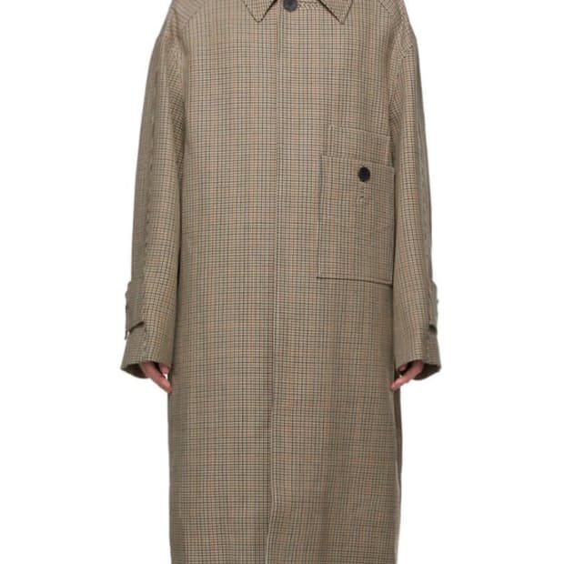 (48) 우영미 하운드투스 오버사이즈 체크코트