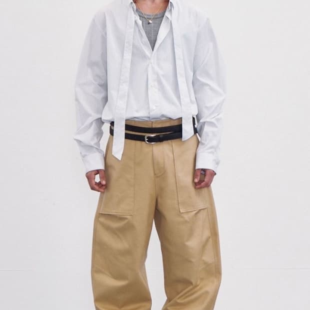 렉토 23FW 베이지 팬츠