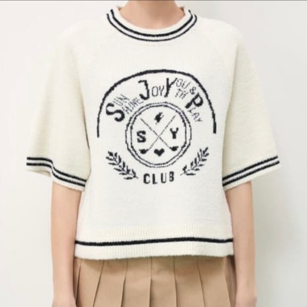 SJYP 하프슬리브 니트 55-66