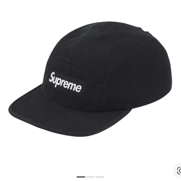 슈프림 벤틸 캠프캡 블랙