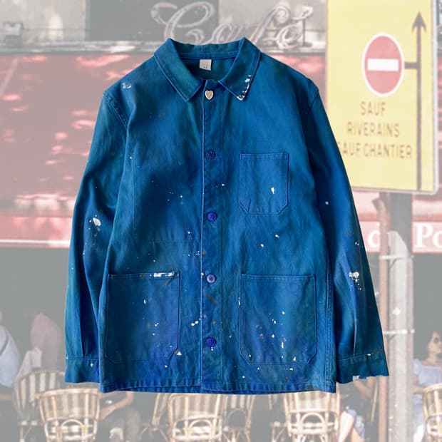 오리지널 빈티지 페인팅 프렌치 워크자켓 032