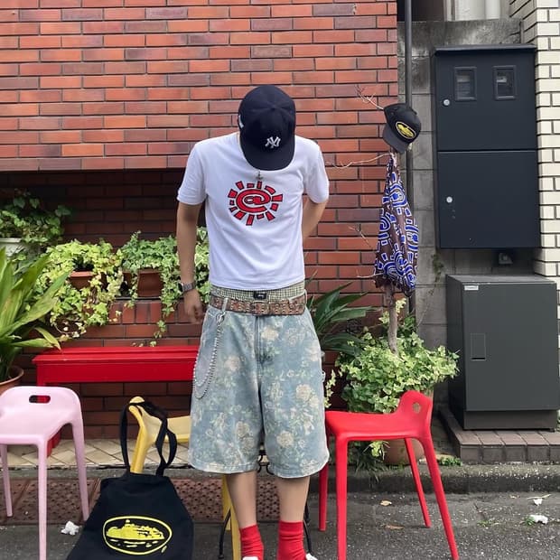 유일매물 Zara 도쿄긴자 페이디드 플라워팬츠