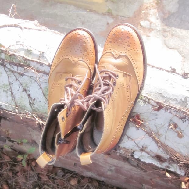 도쿄 브라운 레더부츠