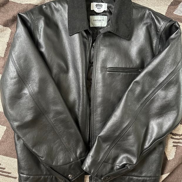 준야와타나베 x  칼하트 레더 자켓 M 사이즈