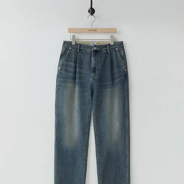러프사이드 Drape Denim Pants Medium Blue