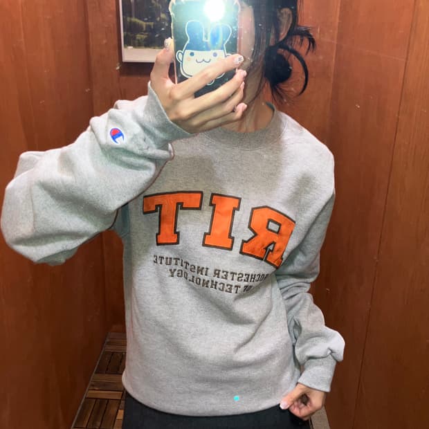 (XS) Champion 챔피온 유니버시티 자수 스웻셔츠 맨투맨