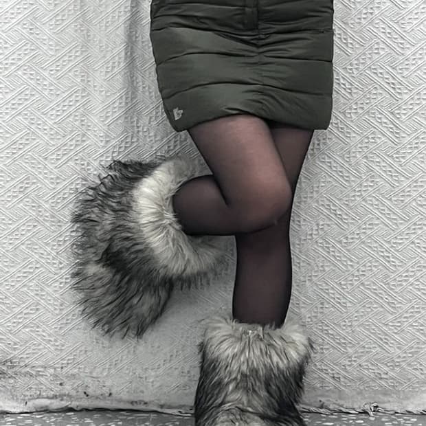 노스페이스 700 올리브 딥카키 패딩 미니스커트 S C08832