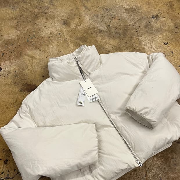 [정품/S] 코드그라피 오버핏 패딩 아이보리 b18