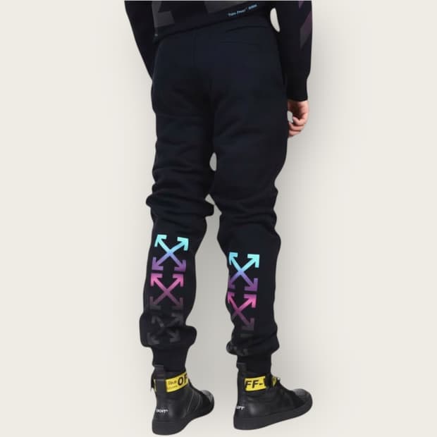 L/ 오프화이트 19FW 그라디언트 애로우 기모 스웻팬츠