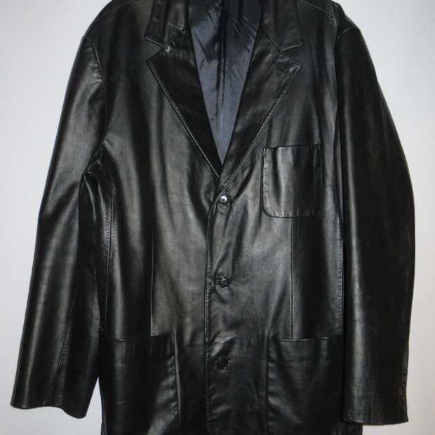 올드 갭 빈티지 레더 블레이저