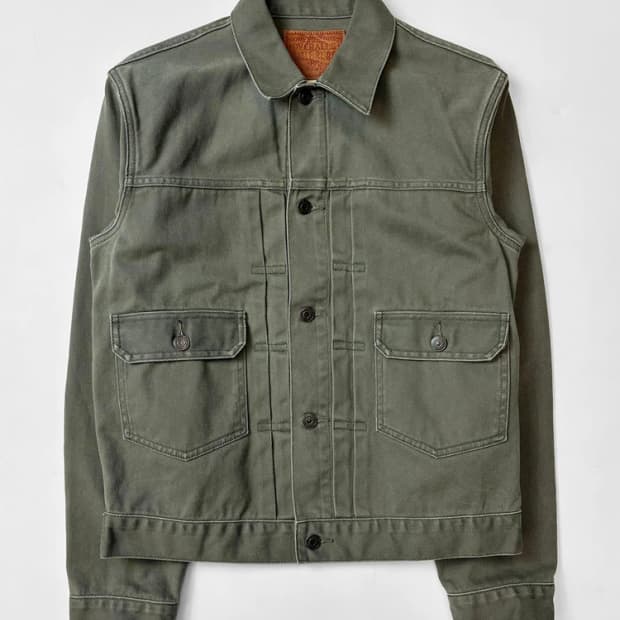 더블알엘 RRL 타입2 올리브 숏 트윌 자켓 PN5504   