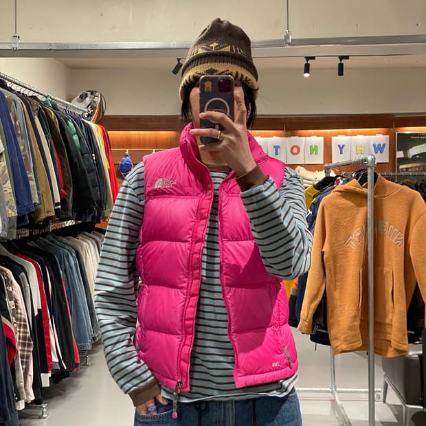 노스페이스 눕시 패딩 조끼