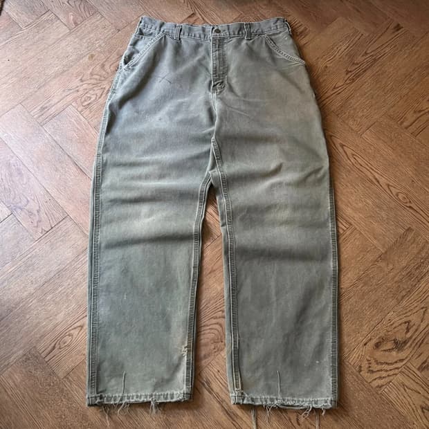 [34]칼하트 USA 모스그린 싱글니 워크팬츠