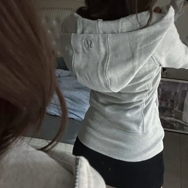룰루레몬 후드집업 그레이