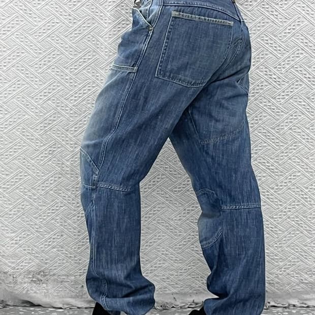 지스타 로우 빈티지 유니크3D 데님팬츠 34인치 C08063
