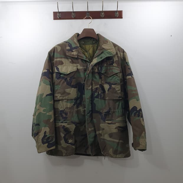 추L 남성 미군 빈티지 오리지날 필드 자켓 깔깔이 야상 밀리터리
