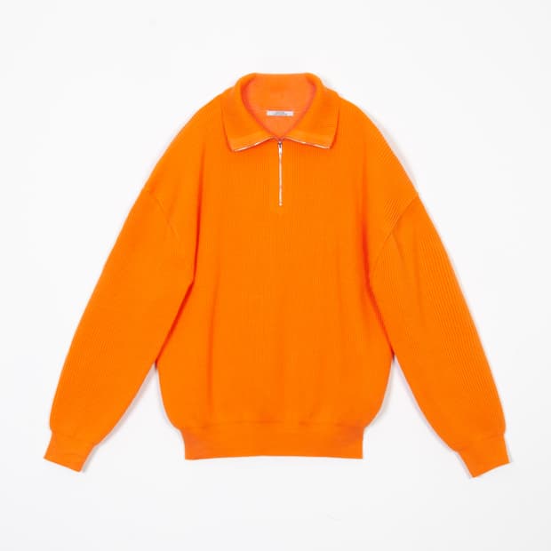 마티스 더 큐레이터 오렌지 니트집업
